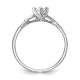 First Promise 10k White Gold 1/3 carat Lab Grown Diamond VS/SI+ G+ Complete Petite Engagement Ring